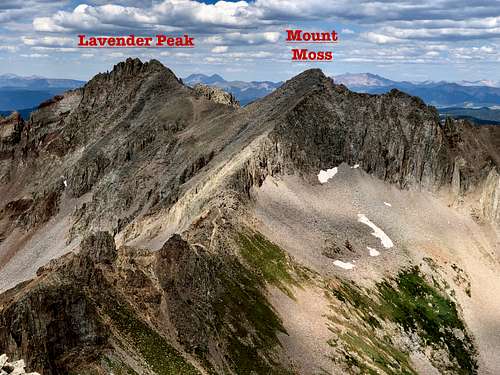 Mount Moss and Lavender Peak