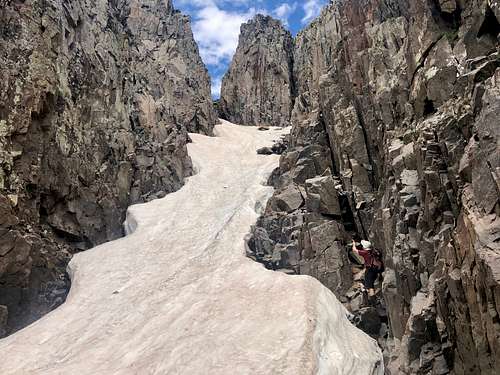 Couloir between Middle and West Babcock