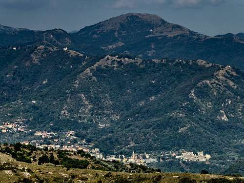 Monte Alpesisa from the uplands of Genova