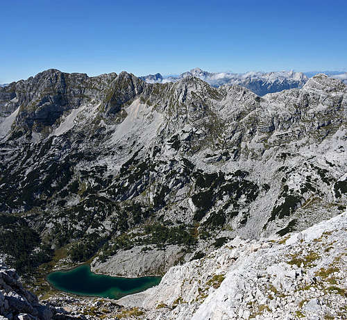 The view from Zelnarica across the Valley of Seven Lakes