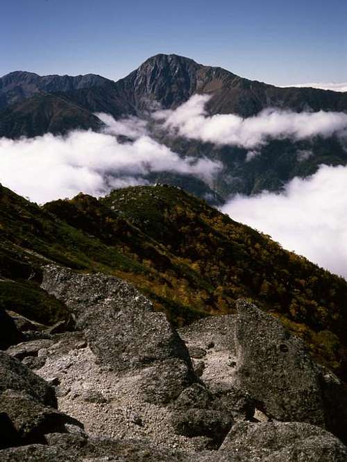 View of Mt. Kita dake (top,...