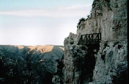 Footbridge on Guadalupe Peak...