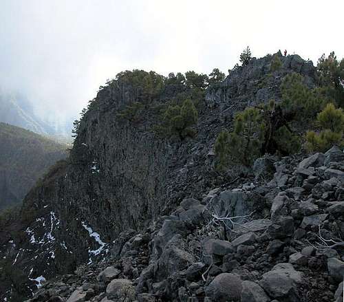 Summit block of Pico Bejenado...