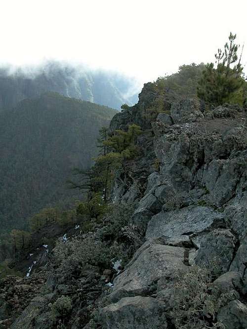 The Pico Bejenado summit...