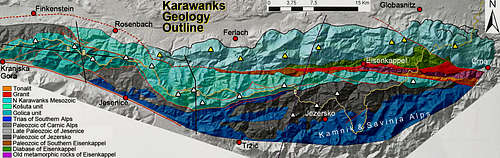 Geology of Karawanks outline