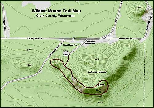 Wildcat Mound Trail Map