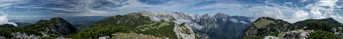 360° summit panorama Vrh Korena