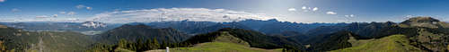 360° summit panorama Schönwipfel / Monte Acomizza / Zahomec