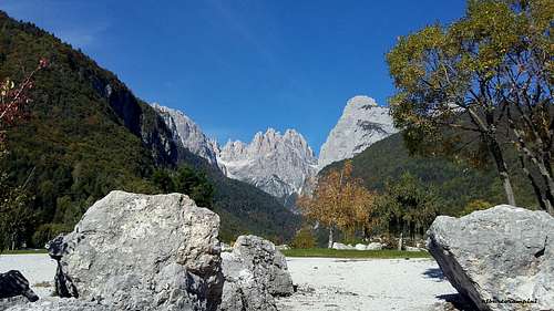 Croz dell'Altissimo and Southern Brenta Dolomites from Molveno