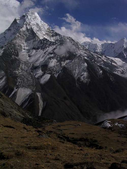 Ama Dablam from the slopes...