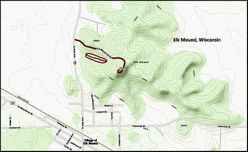 Elk Mound Map