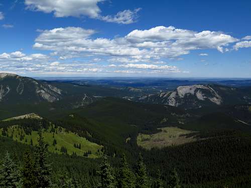 View east from Powderface Ridge