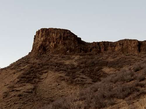 Castle Rock as seen from the Golden Summit Trailhead