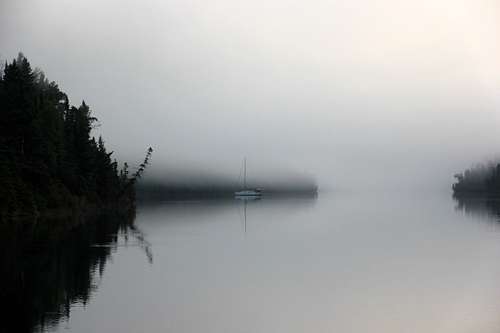 Foggy Morning at McCargoe Cove (Isle Royale N.P.)