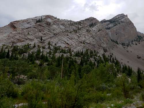 View from Base of the Single-Pitch Routes