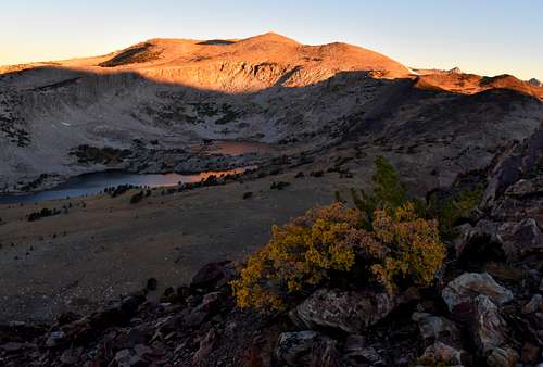 Granite Lakes from the summit of Gaylor Peak
