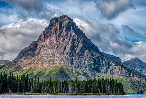 Sinopah Mountain (Two Medicine Lake, Paradise Point, 9-31-19)