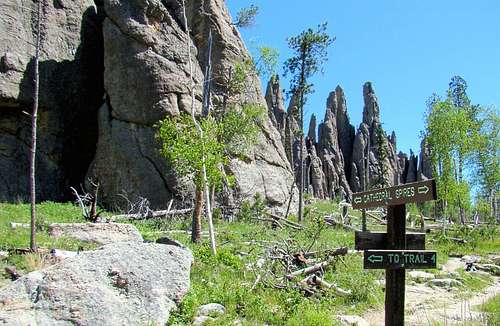 Cathedral Spires Trail Junction