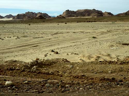 On the way through Sinai Desert