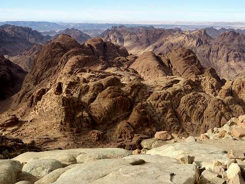 Shapes of Sinai Mountains
