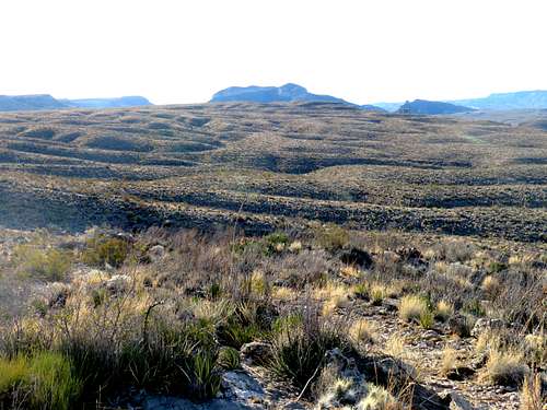 Anguila Mesa from the saddle