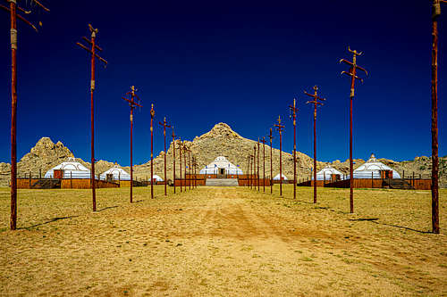 Traditional nomadic gers-yurts in Mongolia-3
