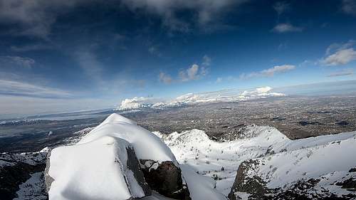 Summit of Lone Peak, Overlooking the Salt Lake Valley