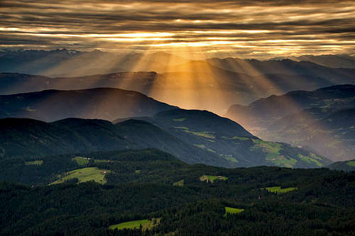Rays over South Tyrol