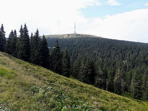 The summit of Praděd