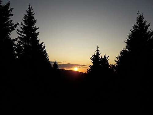 Sunrise above Svorová hora