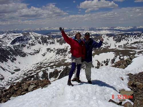 On the summit of Quandry...