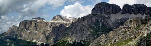 Southern side of the Sella group