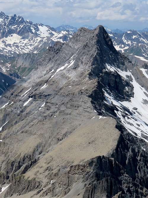 Sharp ridge of Stammerspitz