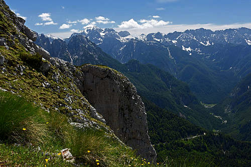 The mountains above Trenta valley