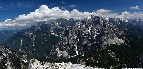 Eastern Julian Alps from Mala Mojstrovka