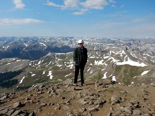 Kessler on the summit of Wetterhorn