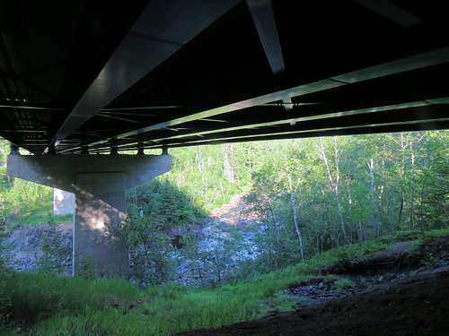 Trail under the bridge