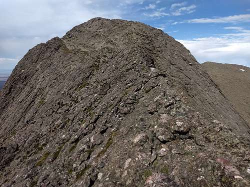 Final section to the summit from the North Ridge