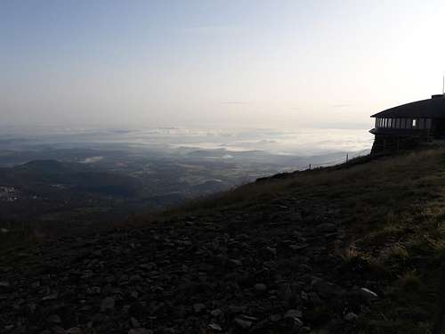 Sněžka - early morning view from the summit