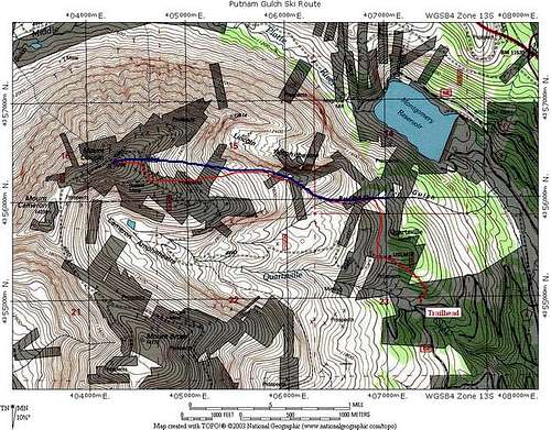 TOPO Map of the Putnam Gulch...