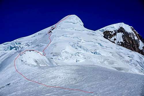 Ski Line of SE Ridge of Spantik, Pakistan