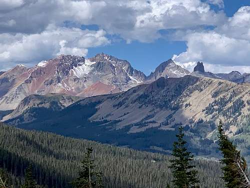 Mount Wilson massif seen from the west side of Vermilion.