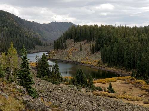 Wolverine Lake from the Crag Crest Trail