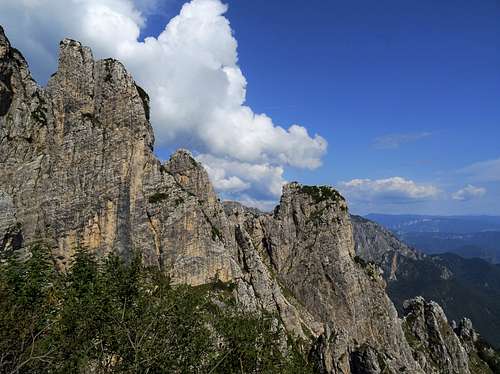 Torre d'Emmele seen from the Arroccamento Trail