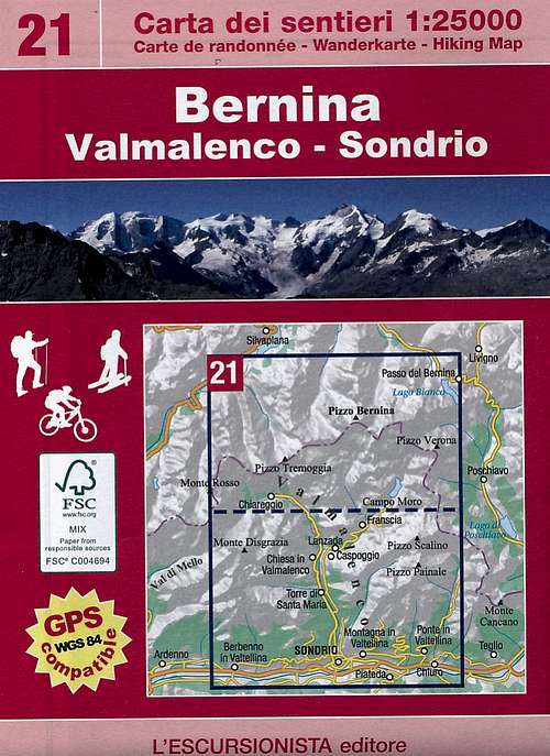 Bernina Valmalenco map