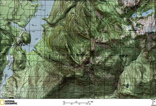 Welker Peak route map