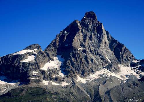Cervino-Matterhorn in summer seen from Bec du Pio Merlo