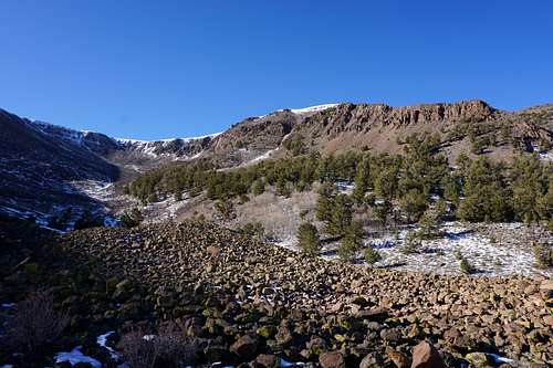 West side of the basin area on this northwest part of Nevada's Mt. Jefferson; late Nov. 2020