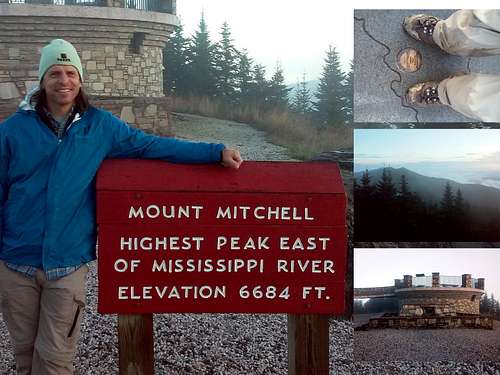 Oct 7, 2019 on the summit of Mt. Mitchell for the second time.