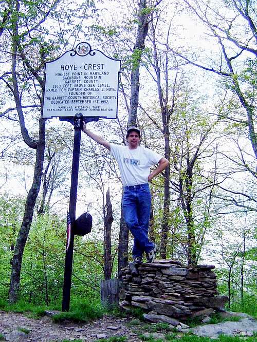 Hoye Crest is the highest point of Backbone Mountain and the high point of MD